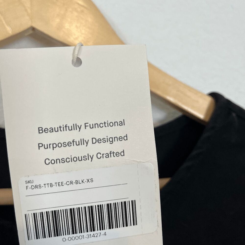 Everlane Buttersoft Black The Relaxed T-Shirt Midi Dress Women's Size XS NWT - Picture 3 of 5